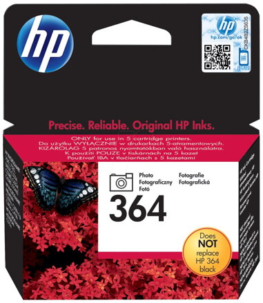 HP (364) inkoustová náplň Vivera photo černá CB317EE originál