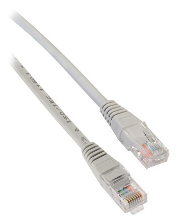 Solarix Kábel Patch UTP c6 10m šedý s och.