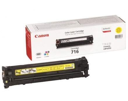 Canon toner CRG-716Y/ LBP-5050/ MF-80x0/ 1500 strán/ Žltý