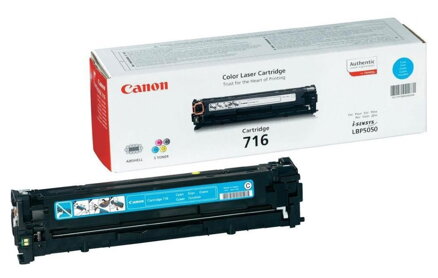 Canon toner CRG-716C/ LBP-5050/ MF-80x0/ 1500 strán/ azurový