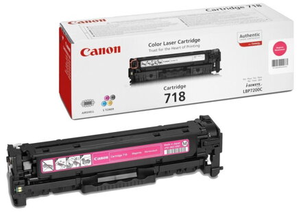Canon toner CRG-718M/ LBP-7200/ 7660/ 7680/ MF-80x0/ MF724/ 2900 strán/ purpurový