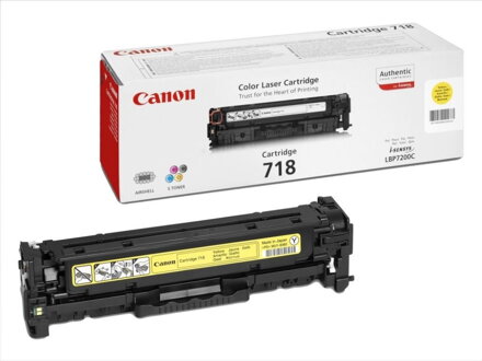 Canon toner CRG-718Y/ LBP-7200/ 7660/ 7680/ MF-80x0/ MF724/ 2900 strán/ Žltý