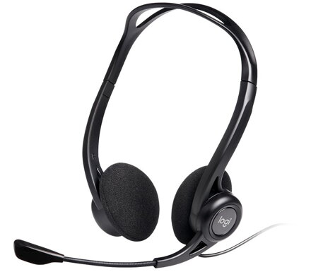 Logitech Headset Stereo PC 960/ drátová sluchátka + mikrofon/ USB/ černá