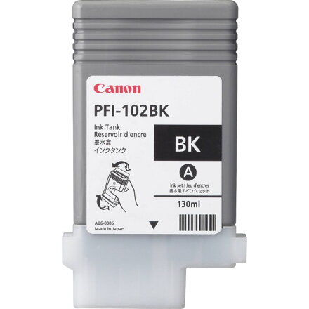 Canon  Zásobník inkoustu PFI-102Bk/ iPF-500/ 6x0/ 7xx/ LP-xxx/ Černý