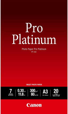 Canon fotopapír PT-101/ A3/ Pro Platinum/ 20ks