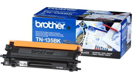 BROTHER tonerová kazeta TN-135BK/ HL-40x0/ DCP-904x/ MFC-9x40/ 5000 stránek/ Černý