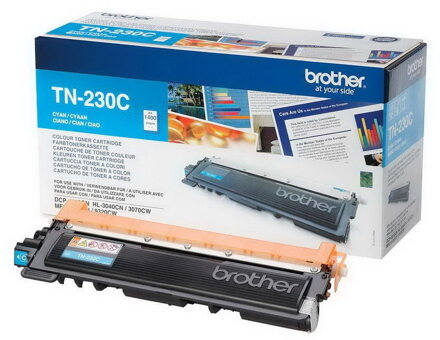 BROTHER tonerová kazeta TN-230C/ HL-3040/ 3070/ NFC-9010/ 9120/ 9320/ 1400 stránek Azurový