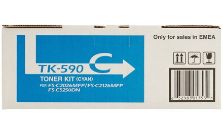 Kyocera toner TK-590C/ FS-C2026MFP/ C2126MFP/ 5 000 stran/ azurový