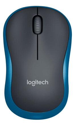 Logitech myš M185/ Bezdrôtová/ Optická/ 1000dpi/ USB prijímač/ modrá