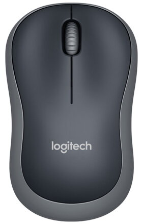 Logitech myš M185/ Bezdrôtová/ Optická/ 1000dpi/ USB prijmač/ šedá