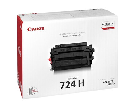 Canon toner CRG-724H/ LBP-6750/ 12 500 strán/ Čierný