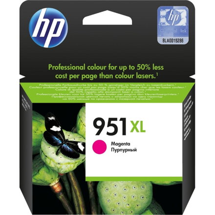 HP (951XL) inkoustová kazeta purpurová, CN047AE originál