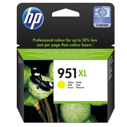 HP (951XL) inkoustová kazeta žlutá, CN048AE originál