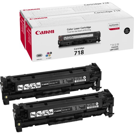 Canon toner CRG-718BK 2-pack/ LBP-7200/ 7660/ 7680/ MF-80x0/ MF724 / Čierný