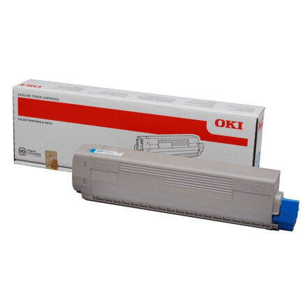 OKI originál azurový toner do C822 (7 300 stránek)