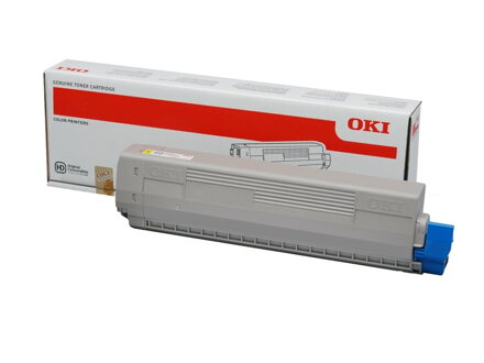 OKI originál žlutý toner do C822 (7 300 stránek)