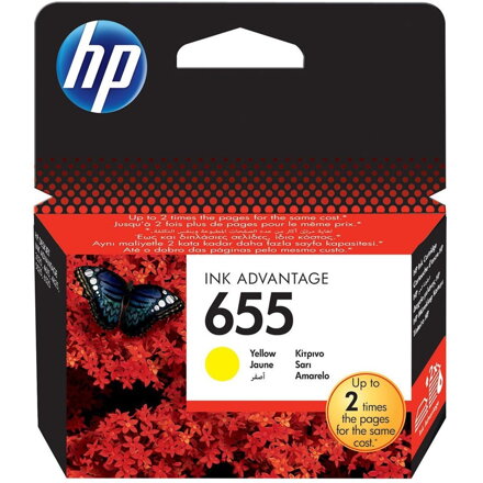 HP inkoustová kazeta 655 žlutá CZ112AE originál