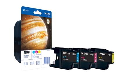 BROTHER inkoustová náplň LC-1240RBWBP/ Tři barvy