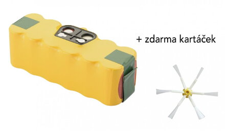 PATONA baterie pro robotický vysavač iRobot Roomba 3300mAh, 14,4V Ni-MH, pro sérii 5xx, 6xx, 7xx, 8xx + kartáček ZDARMA