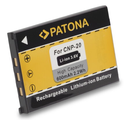 PATONA baterie pro foto Casio NP-20 600mAh