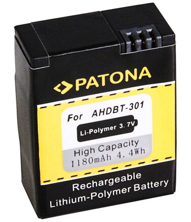 PATONA baterie pro digitální kameru GoPro HD Hero 3 1180mAh Li-Pol