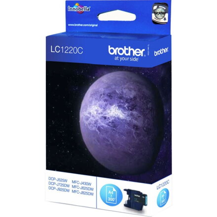 BROTHER inkoustová náplň LC-1220C/ Azurová/ 300 stran