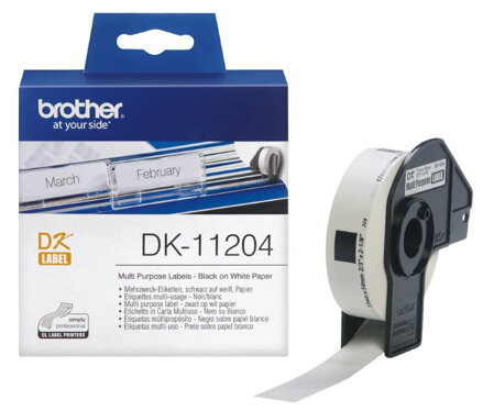 BROTHER papírové štítky DK-11204/ QL/ univerzální štítek/ 400ks/ 17 x 54mm