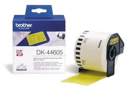 BROTHER žlutá papírová role DK-44605/ QL/ 62mm x 30,48m
