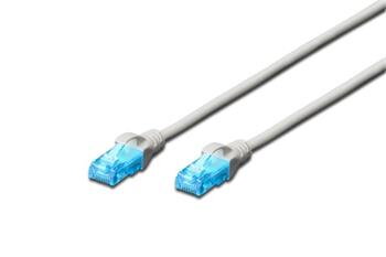 Digitus Patch Cable, UTP, CAT 5e, AWG 26/7, měď, šedý 0,5m