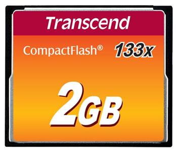 Transcend 2GB CF (133X) paměťová karta (MLC)