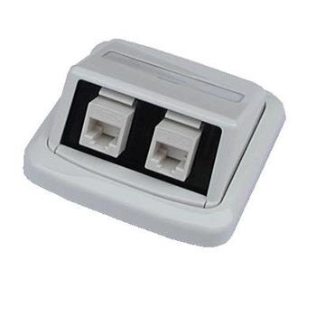 STP dvojzásuvka ABB TANGO 2xRJ45 cat.6, na omítku