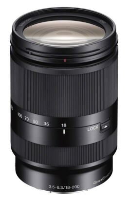 SONY SEL18200LE objektiv s bajonetem E, 18–200 mm, F3,5–6,3 OSS LE