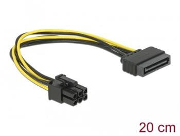 Delock napájecí kabel SATA 15 pin na 6 pin PCI Express