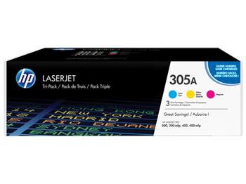 HP toner 305A/CMY/3x2600 stran/3-pack