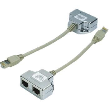 DATACOM "Y" adaptér STP CAT5E  PC / TEL+TEL DATACOM "Y" adaptér STP CAT5E  PC / TEL+TEL