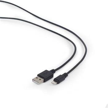 CABLEXPERT Kabel USB 2.0 Lightning (IP5 a vyšší) nabíjecí a synchronizační kabel, 2m, černý