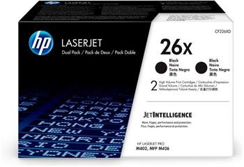 HP toner 26X/Black/2x9000 stran/2-pack