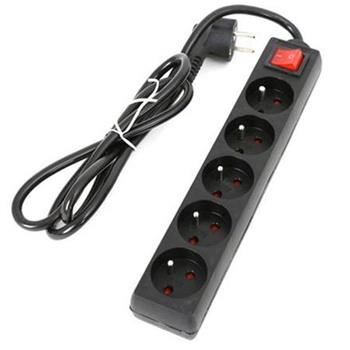 PLATINET FIESTA prodlužovací přívod 230V, 1.5m, 5 zásuvek, vypínač