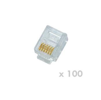 DATACOM Plug UTP CAT3 6p6c- RJ12 lanko - 100 pack