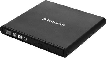 VERBATIM Externí CD/DVD Slimline vypalovačka USB 2.0 černá + Nero