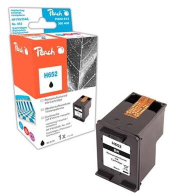 PEACH kompatibilní cartridge HP F6V25AE, No.652,  černá, 11ml