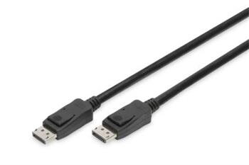 DIGITUS Připojovací kabel DisplayPort, DP M / M, 2,0 m, Ultra HD 8K, verze 1.3 / 1.4, bl