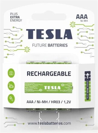 Tesla AA RECHARGEABLE+ nabíjecí Ni-MH 2450mAh, 4 ks, NewDesign