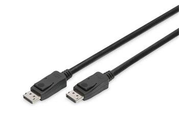 DIGITUS Připojovací kabel DisplayPort, DP M / M, 3,0 m, Ultra HD 8K, verze 1.3 / 1.4, bl