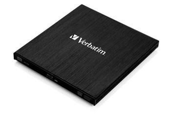 VERBATIM Externí Blu-ray Slimline Ultra HD 4K vypalovačka USB 3.1 Gen 1 (USB-C)