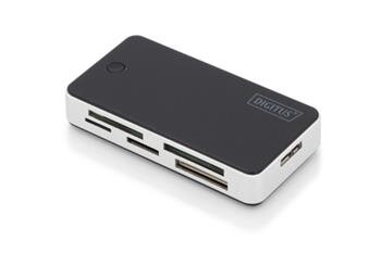DIGITUS Čtečka karet USB 3.0 s připojovacím kabelem USB 1m Podpora karet MS / SD / SDHC / MiniSD / M2 / CF / MD / SDXC