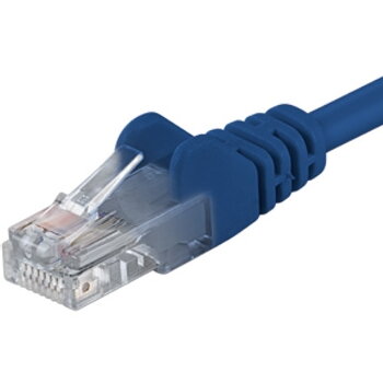 Premiumcord Patch kabel CAT6a S-FTP, RJ45-RJ45, AWG 26/7 0,5m modrá
