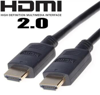 PremiumCord HDMI 2.0 High Speed + Ethernet kabel, zlacené konektory, 15m