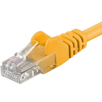Premiumcord Patch kábel CAT6a S-FTP, RJ45-RJ45, AWG 26/7, 2m žltý