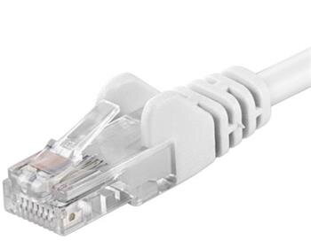 Premiumcord Patch kábel CAT6a S-FTP, RJ45-RJ45, AWG 26/7, 5m biela